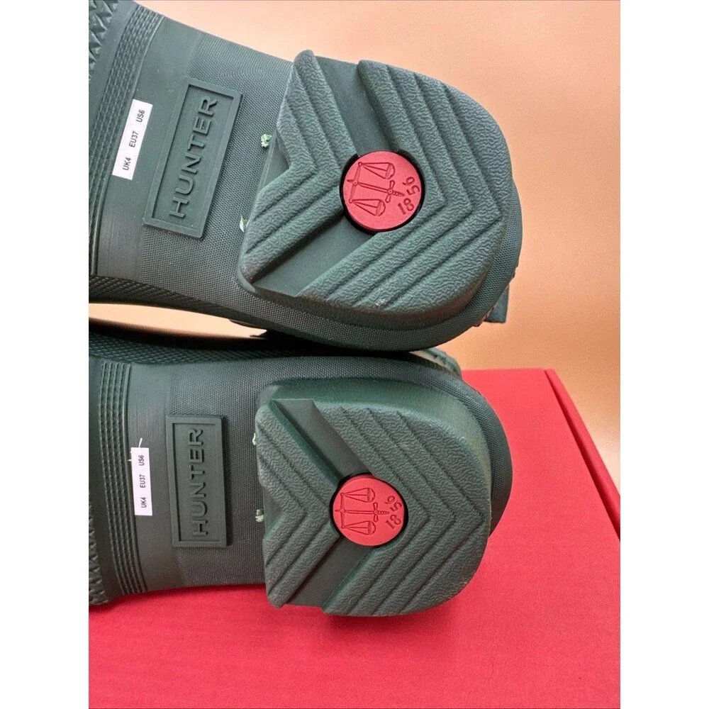 Hunter Original Chelsea Women's Waterproof Ankle Rain Boots, Green Size 6